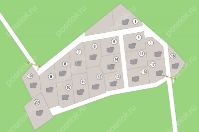 План поселка Рублевские Горки