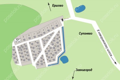 План поселка Величь