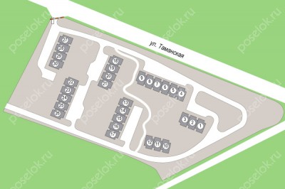 План поселка Silver Place