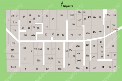 План поселка Жуковка-3