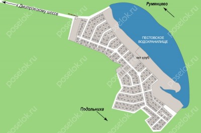 План поселка Зеленый мыс