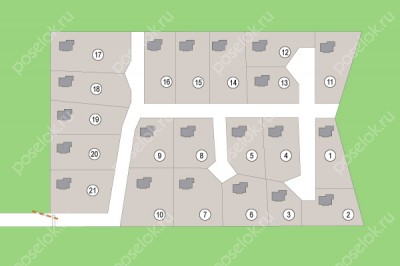 План поселка Вороново