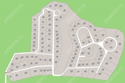 План поселка Новорижский
