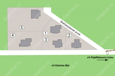 План поселка Грин Таун (АО Грант)