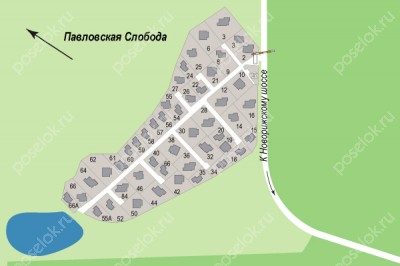 План поселка Пенаты