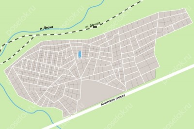 План поселка Фрунзевец