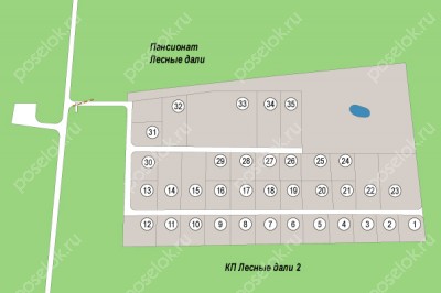 План поселка Лесные Дали-3