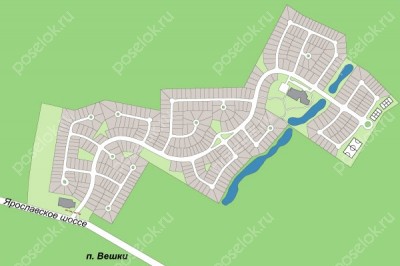 План поселка Новые Вешки