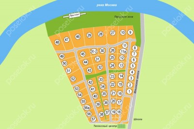 План поселка ParkVille Жуковка
