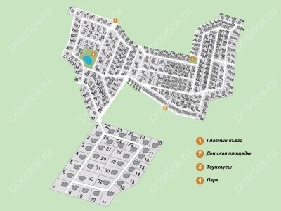 План поселка Глаголево-парк
