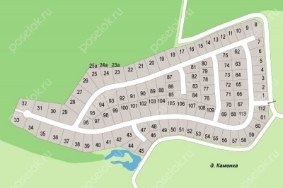 План поселка Елизарово-Park