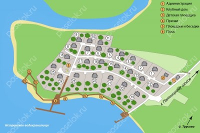 План поселка Honka №1 (Истринская Ривьера)