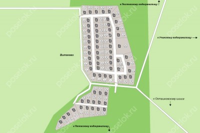 План поселка Остров Витенево