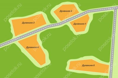 План поселка Духанино