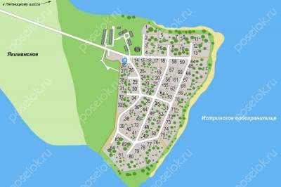 План поселка Полуостров