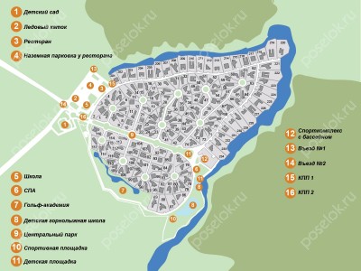 План поселка Березки