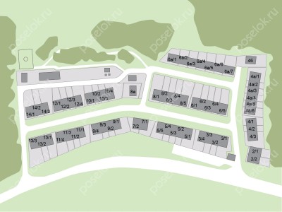 План поселка Алексеево парк