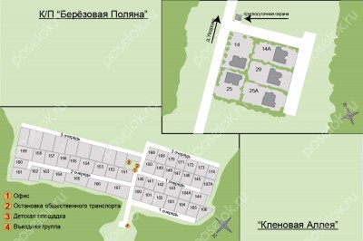 План поселка Кленовая аллея