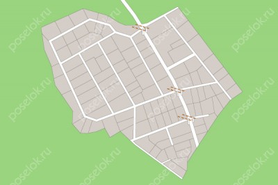 План поселка Шульгино-4