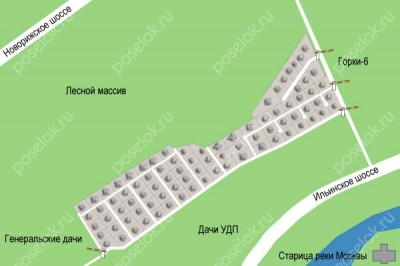 План поселка Архангельское