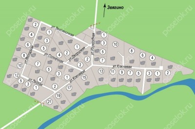 План поселка Изумрудный город