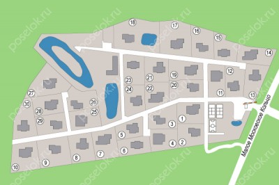 План поселка Спутник