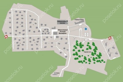 План поселка Пансионат Новогорск