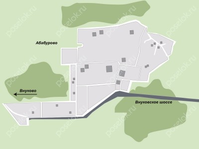 План поселка Московский писатель