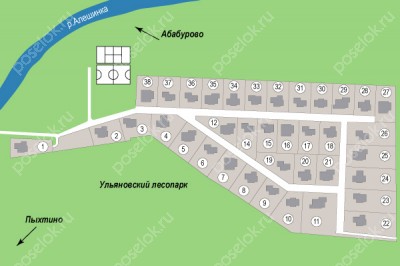 План поселка Рассказовка