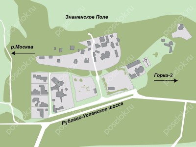 План поселка Зеленая Лощина