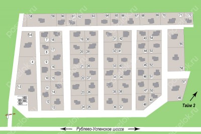 План поселка Весна