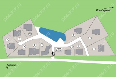 План поселка Лебединое Озеро