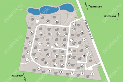 План поселка Ричмонд