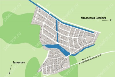 План поселка Княжье Озеро
