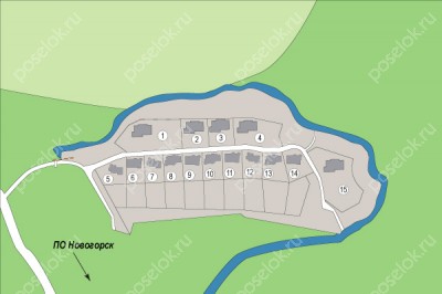 План поселка Новогорск-2