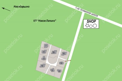 План поселка Усадьба Никольское