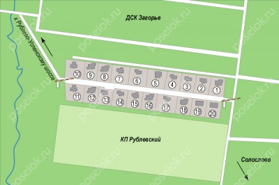 План поселка Горки-22 (Тайм-1)