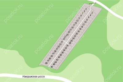 План поселка Лесные Зори