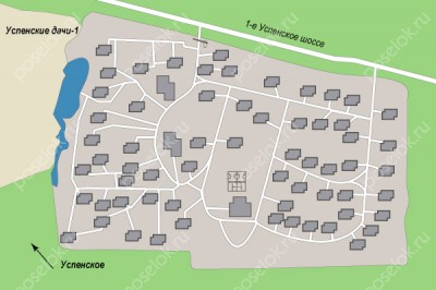 План поселка Успенские Дачи-2 УПДП