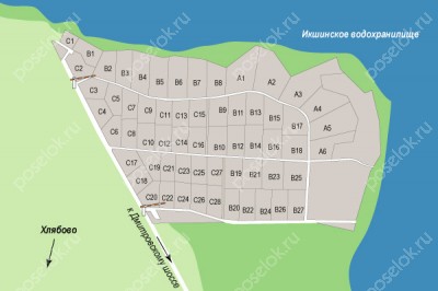 План поселка Немо