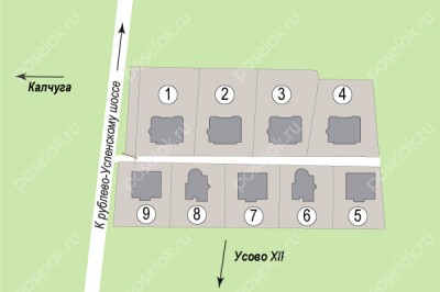 План поселка Усово престиж
