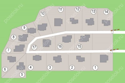 План поселка Пансионат Поляны