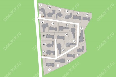 План поселка Усово Усадьбы