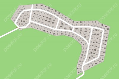 План поселка Шишкин лес