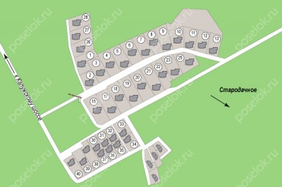 План поселка Минзаг