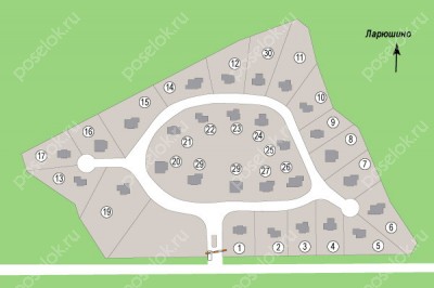 План поселка Американская деревня (НП Липки)