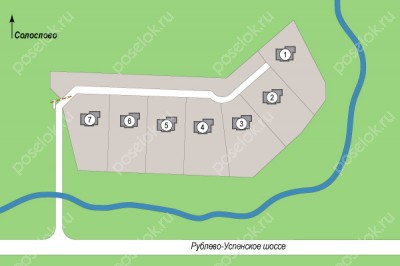 План поселка Дарьино