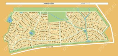 План поселка Новорижский (Покровское)