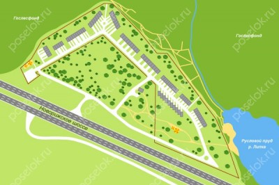 План поселка Елочка