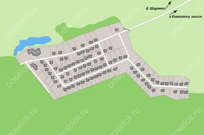 План поселка Изумрудная долина